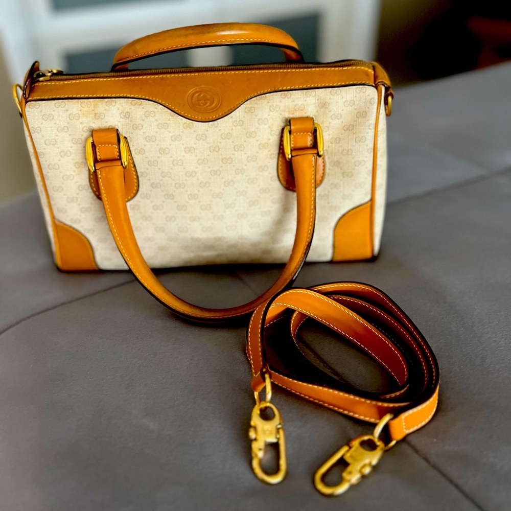 Gucci brown micro Gg small tote